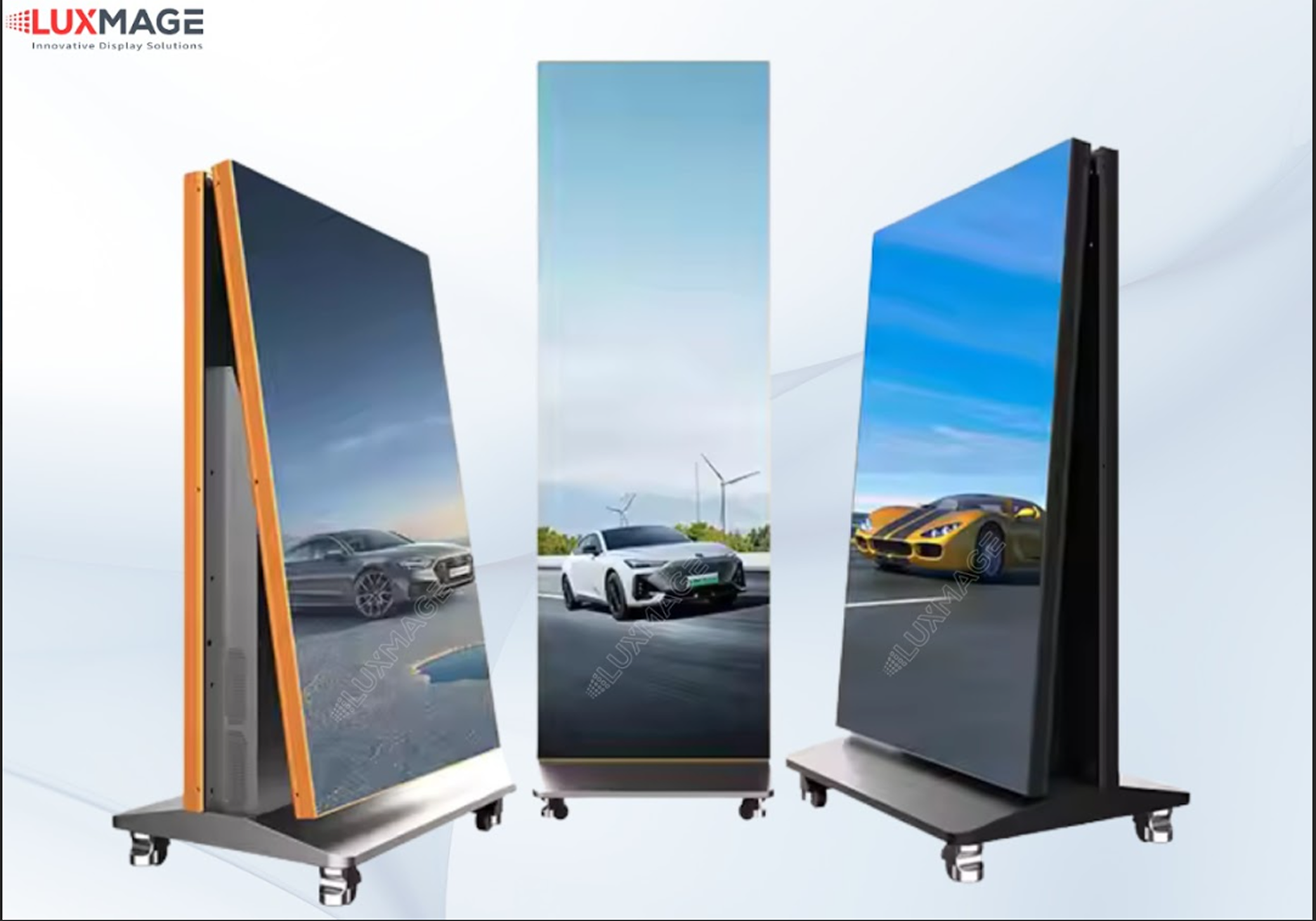 Slim LED posters