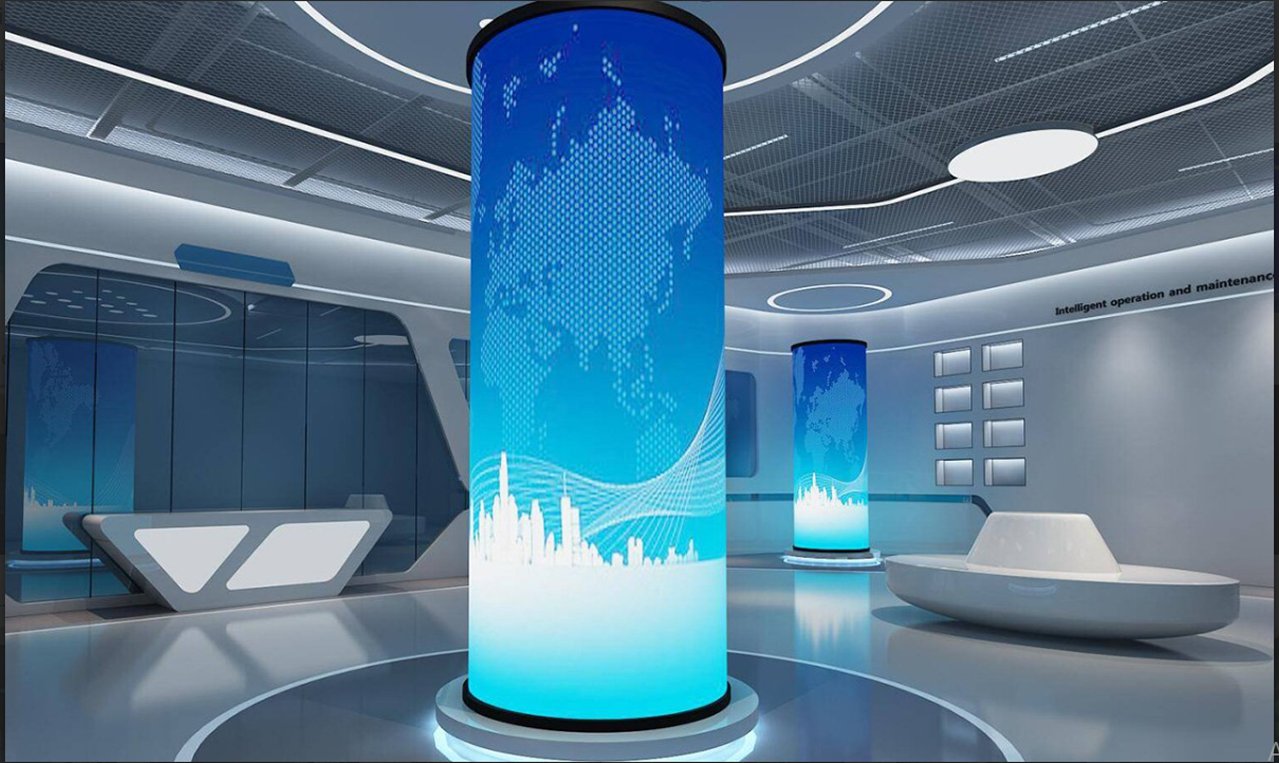 Curved LED panels